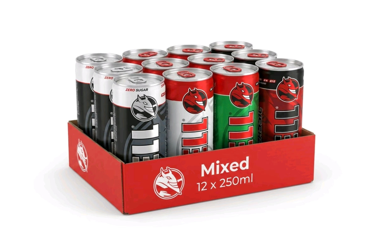 Hell Energy Drink Variety Pack 12X250ml