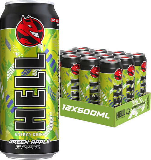 HELL Energy Drink Green Apple 500ml