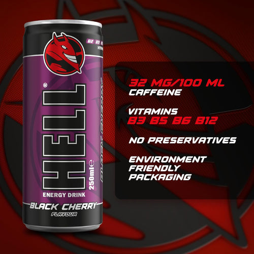 HELL Energy Drink Black Cherry 250ml