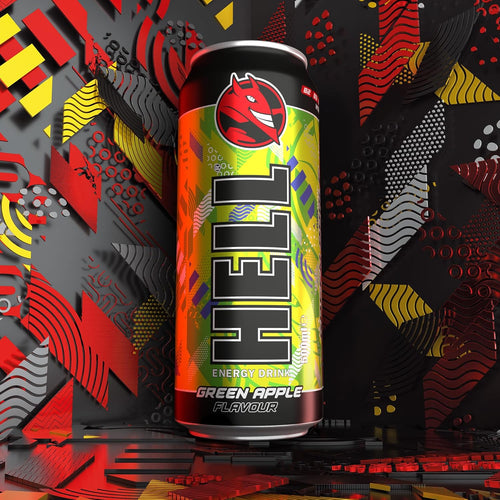 HELL Energy Drink Green Apple 500ml